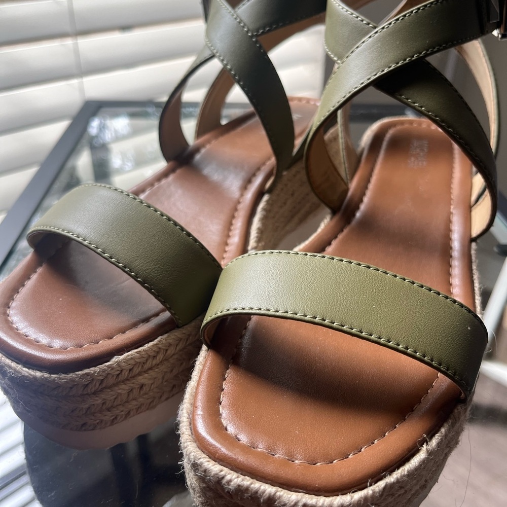 Michael Kors Olive Espadrille Sandals